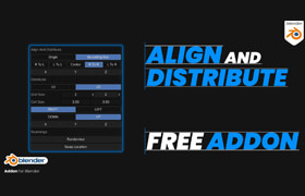 Align And Distribute - Blender 對齊和分布插件